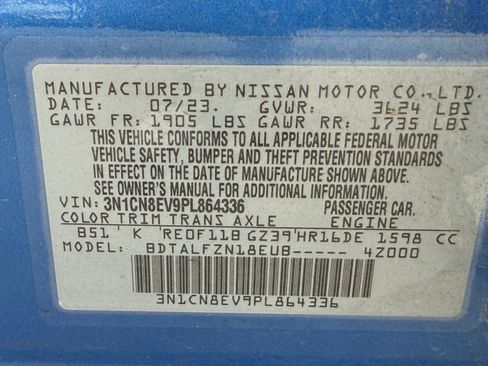 Used 2023 Nissan Versa SV FWD image 34