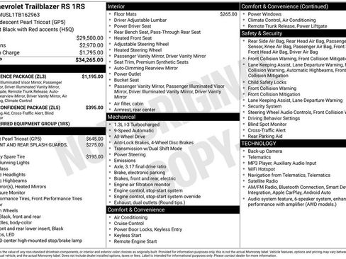 Used 2026 Chevrolet TrailBlazer RS w/ Convenience Package AWD/4WD image 43