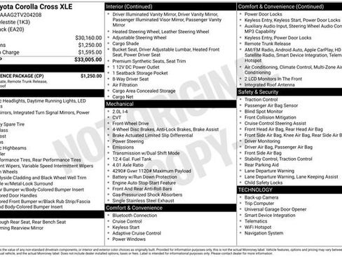 Certified 2026 Toyota Corolla Cross XLE w/ Convenience Package FWD image 33