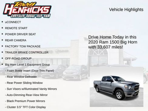 Used 2020 RAM 1500 Big Horn AWD/4WD image 4