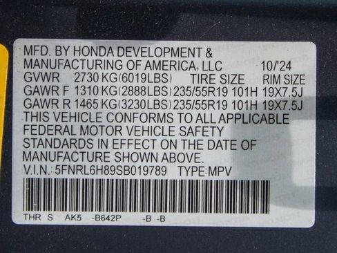 Used 2025 Honda Odyssey Touring image 22