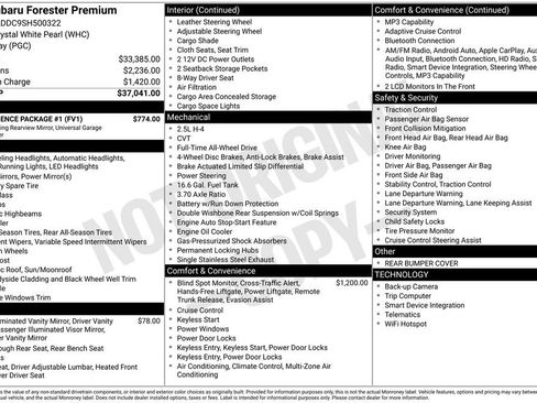 Used 2025 Subaru Forester Premium w/ Convenience Package #1 AWD/4WD image 36
