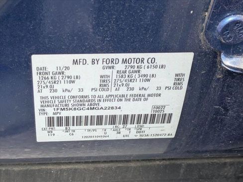 Used 2021 Ford Explorer ST w/ Equipment Group 401A AWD/4WD image 16