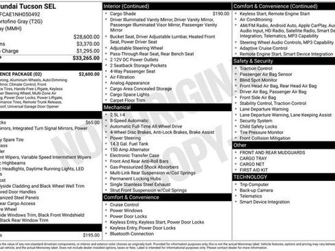 Used 2022 Hyundai Tucson SEL w/ Convenience Package AWD/4WD image 32