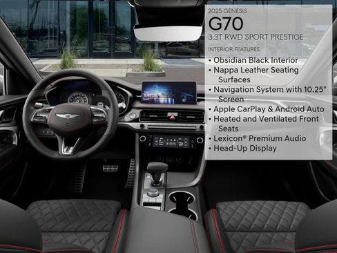New 2025 Genesis G70 3.3T Advanced w/ Sport Prestige Package image 15