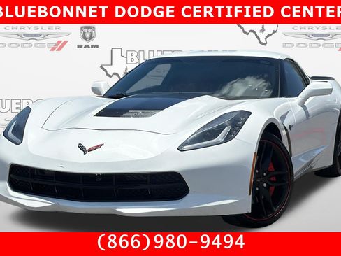 Used 2019 Chevrolet Corvette Stingray Coupe w/ Carbon Flash Badge Package RWD image 1
