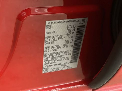 Used 2023 Nissan Frontier SV image 30