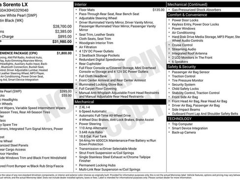 Used 2017 Kia Sorento LX w/ LX Convenience Package image 2