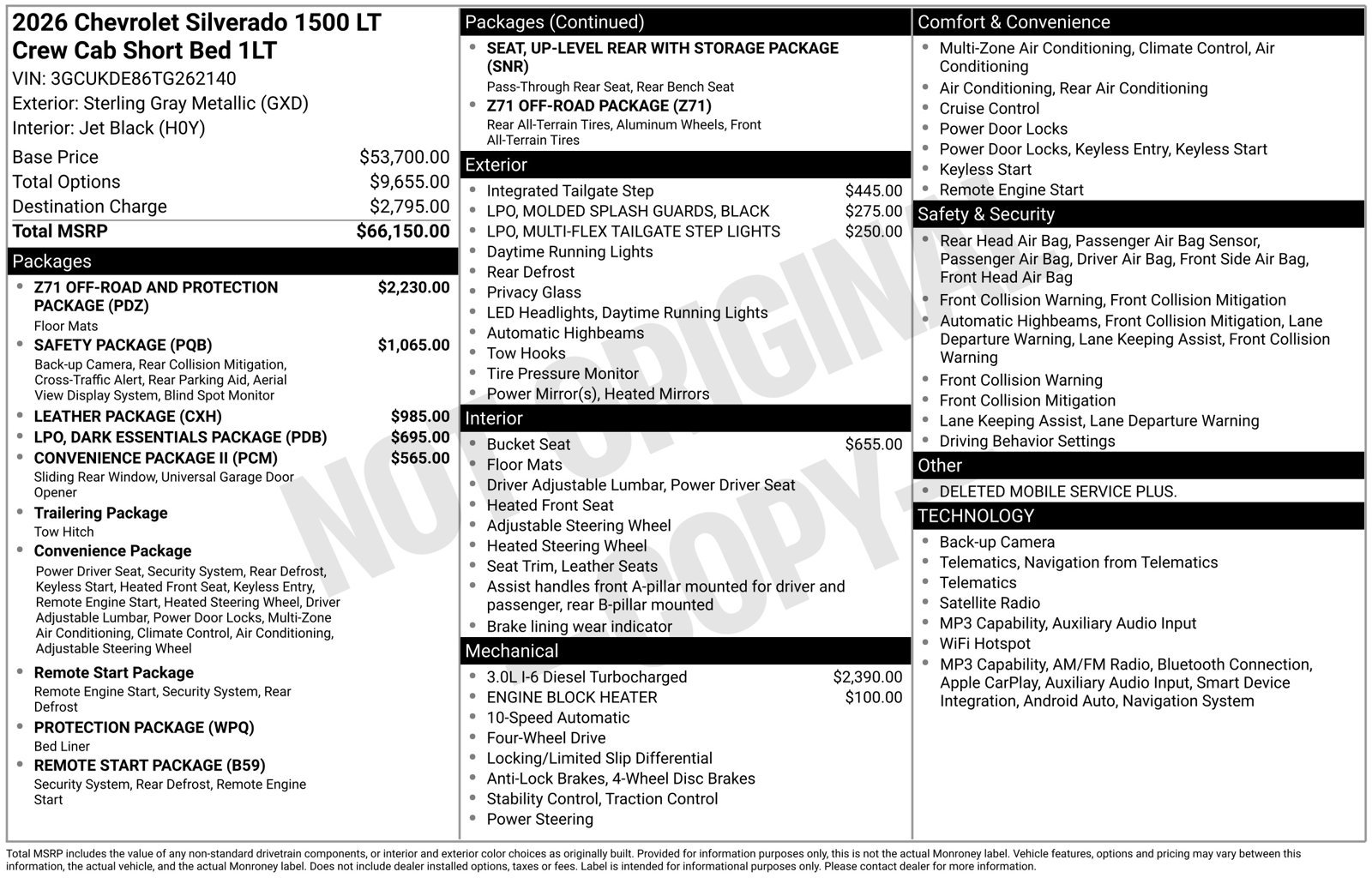 Used 2026 Chevrolet Silverado 1500 LT AWD/4WD image 8