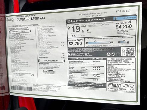 New 2025 Jeep Gladiator Sport image 14