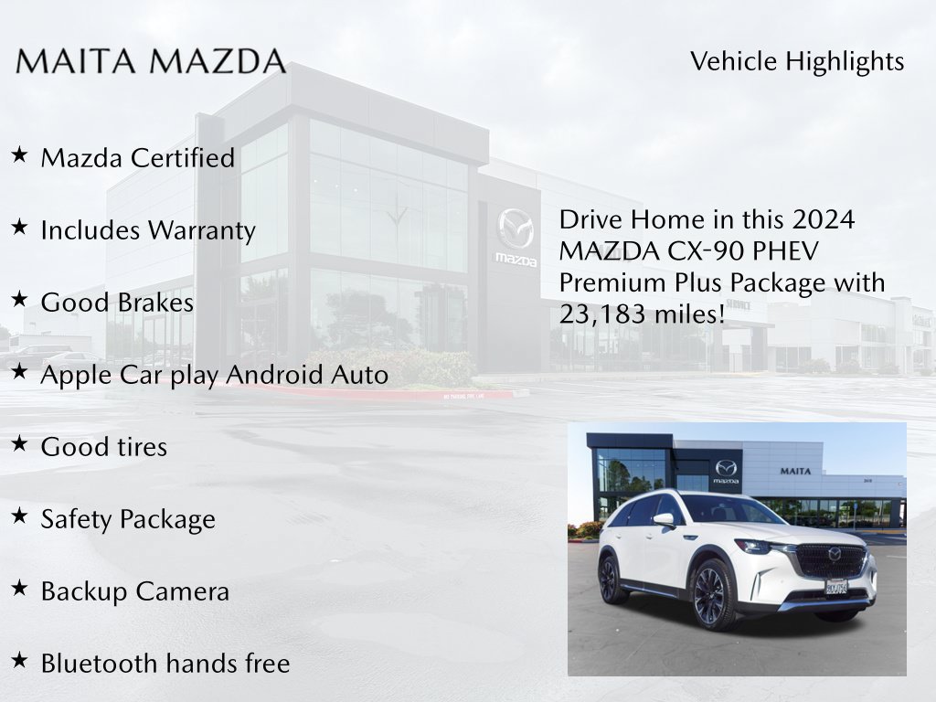 Certified 2024 MAZDA CX-90 Plug-In Hybrid w/ Premium Plus AWD/4WD image 7