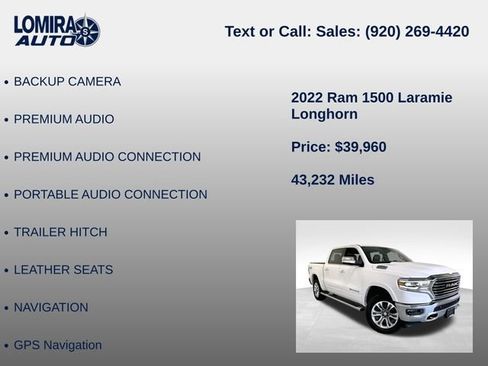 Used 2022 RAM 1500 Limited w/ Trailer Tow Group AWD/4WD image 27