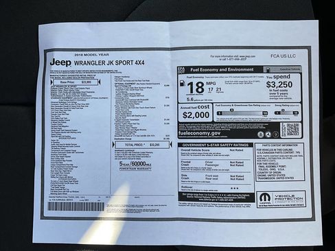 Used 2018 Jeep Wrangler Sport image 15