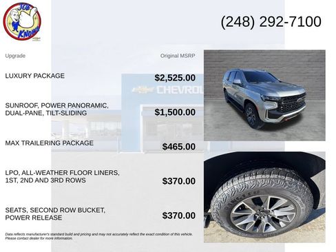 Used 2024 Chevrolet Tahoe Z71 w/ Luxury Package AWD/4WD image 5