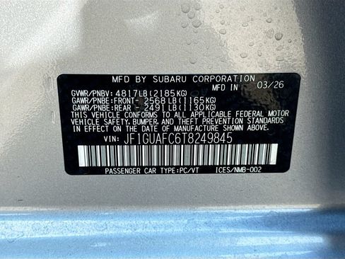New 2026 Subaru Impreza 2.0i Sport AWD/4WD image 41