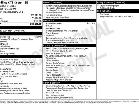 Used 2012 Cadillac CTS Sedan image 36