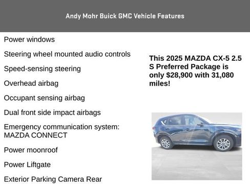 Used 2025 MAZDA CX-5 AWD 2.5 S w/ Preferred Package image 8
