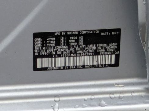 Used 2022 Subaru Impreza 2.0i Sport image 27