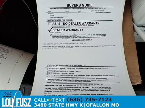 Certified 2025 Subaru Ascent Bronze Edition image 36