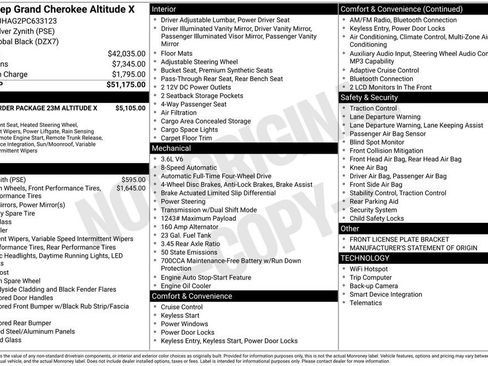 Used 2023 Jeep Grand Cherokee Altitude AWD/4WD image 42