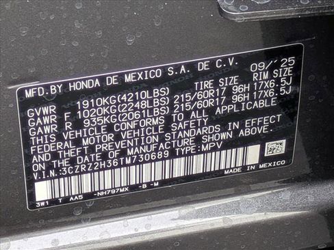 New 2026 Honda HR-V LX image 16