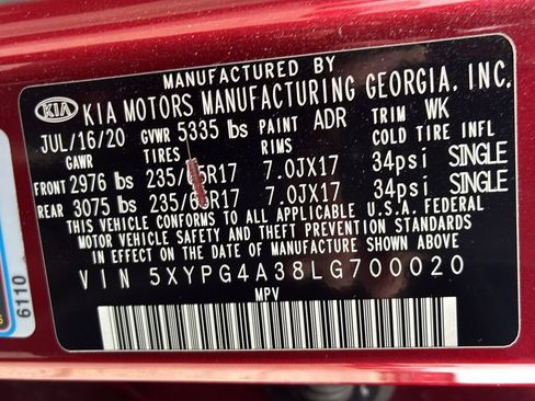 Used 2020 Kia Sorento LX FWD image 29