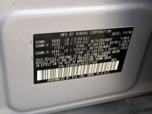 Used 2019 Subaru Outback 2.5i Premium image 36