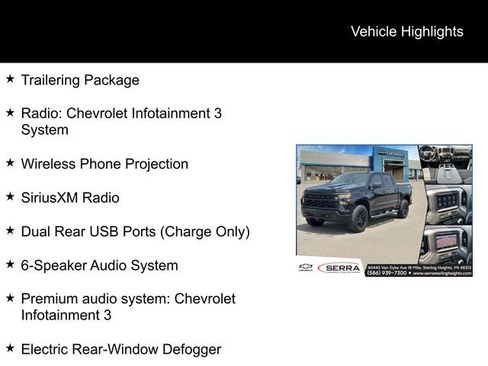 Used 2023 Chevrolet Silverado 1500 Custom Trail Boss w/ LPO, Dark Essentials Package AWD/4WD image 5