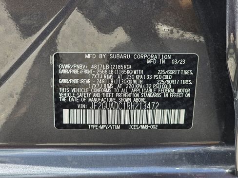 Used 2024 Subaru Crosstrek 2.0i Premium AWD/4WD image 30