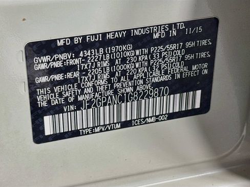 Used 2016 Subaru Crosstrek 2.0i Limited AWD/4WD image 31