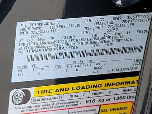 New 2025 Ford Expedition Max Platinum w/ Stealth Performance Package image 14