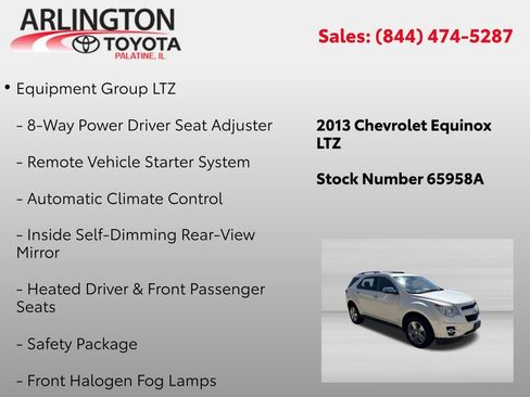 Used 2013 Chevrolet Equinox LTZ AWD/4WD image 2