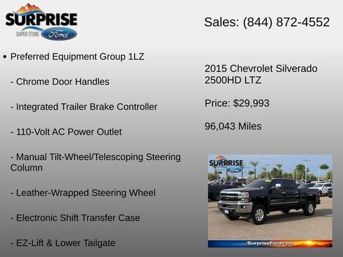 Used 2015 Chevrolet Silverado 2500 LTZ AWD/4WD image 18