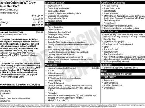 Used 2021 Chevrolet Colorado W/T w/ WT Convenience Package image 6