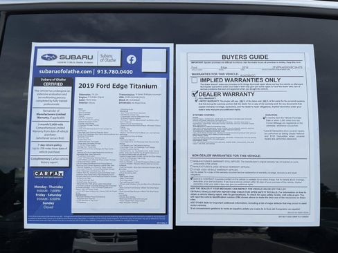 Used 2019 Ford Edge Titanium AWD/4WD image 31