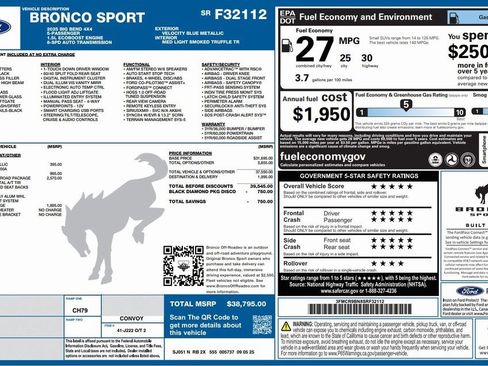 New 2025 Ford Bronco Sport Big Bend w/ Convenience Package image 2