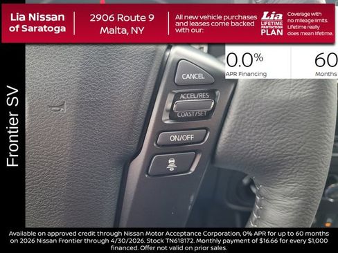 New 2026 Nissan Frontier SV w/ SV Convenience Package image 20
