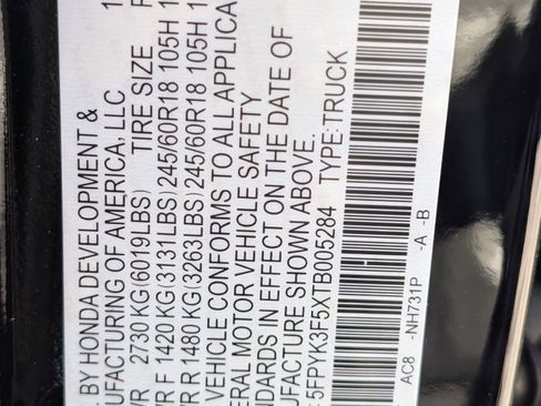 New 2026 Honda Ridgeline RTL image 21