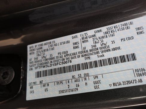 New 2025 Ford F150 XLT w/ Equipment Group 302A MID image 40