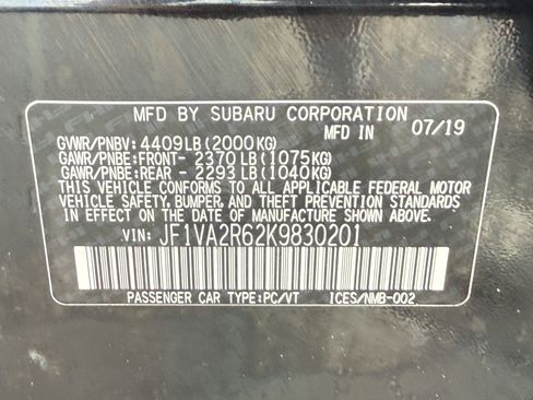 Used 2019 Subaru WRX STI w/ Popular Package #3 (IZT) AWD/4WD image 34