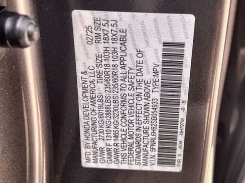 Certified 2025 Honda Odyssey EX-L image 22