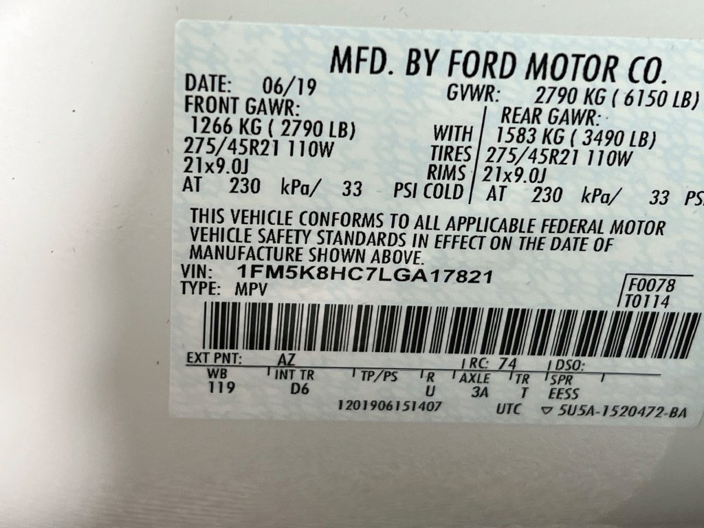 Used 2020 Ford Explorer Platinum w/ Premium Technology Package AWD/4WD image 33