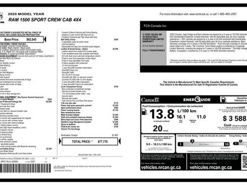 Used 2020 RAM 1500 Sport w/ Alpine Leather & Sound Group image 3