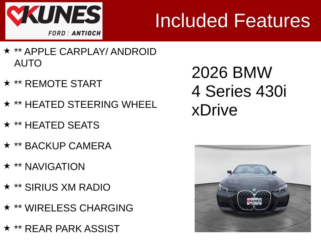Used 2026 BMW 430i xDrive Convertible AWD/4WD image 3