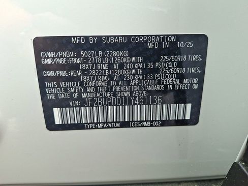 New 2026 Subaru Outback Limited AWD/4WD image 18