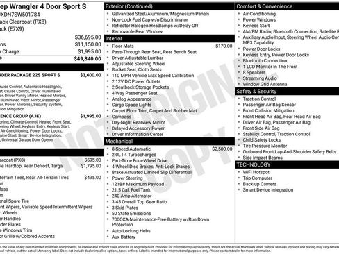 Used 2025 Jeep Wrangler Unlimited Sport AWD/4WD image 33