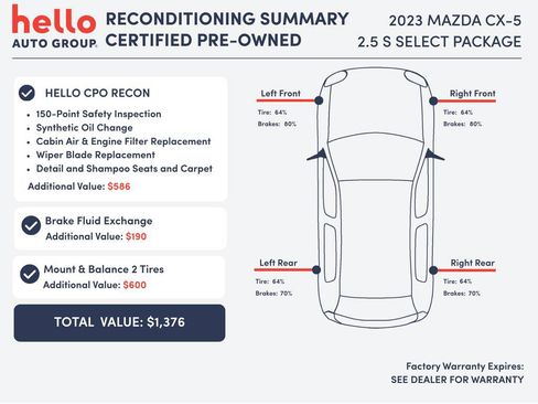 Certified 2023 MAZDA CX-5 AWD 2.5 S w/ Select Package image 3