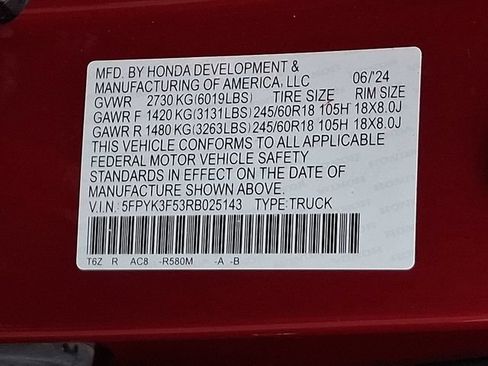 Used 2024 Honda Ridgeline RTL image 29