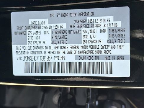 New 2026 MAZDA CX-90 3.3 Turbo S w/ Premium Plus image 45