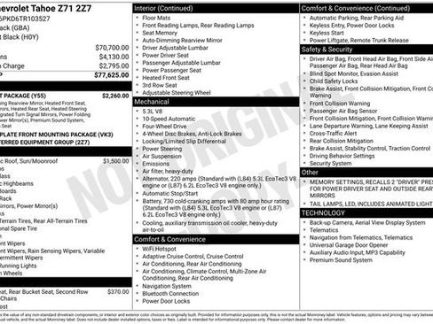 Certified 2026 Chevrolet Tahoe Z71 w/ Comfort Package AWD/4WD image 40
